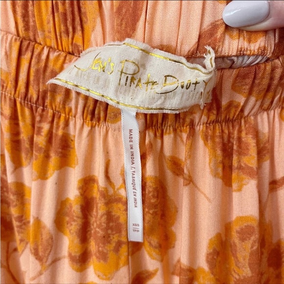 NEW Free People x Jen's Pirate Booty Electro Floral Seadrift Flare Pants - Picture 10 of 12